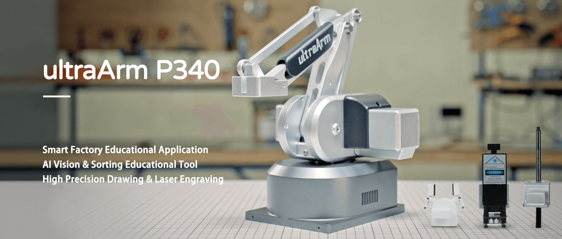 Elephant Robotics UltraArm P340 | 4DOF | 350mm | 650g